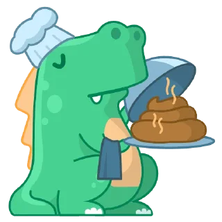 💩-Dragon Komo by Sanat Rath, Telegram Sticker