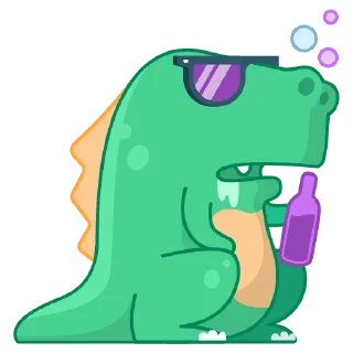 🤢-Dragon Komo by Sanat Rath, Telegram Sticker