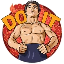 💪-Bruce Lee, Telegram Sticker