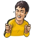 😂-Bruce Lee, Telegram Sticker
