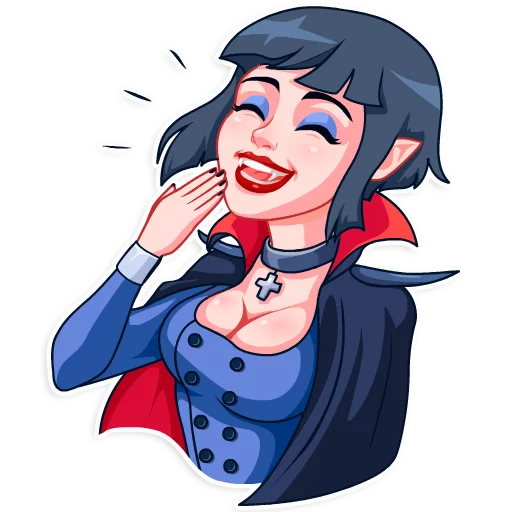 Drakulessa, telegram sticker