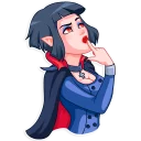 🤔-Drakulessa, Telegram Sticker