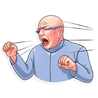 😭-Dr. Evil, Telegram Sticker