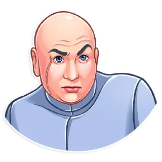 😐-Dr. Evil, Telegram Sticker