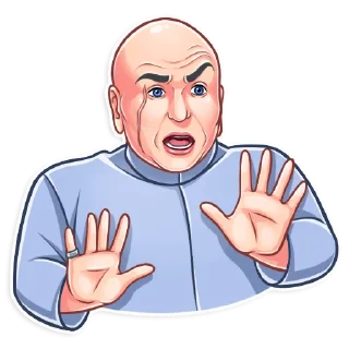 😨-Dr. Evil, Telegram Sticker