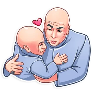 🤗-Dr. Evil, Telegram Sticker