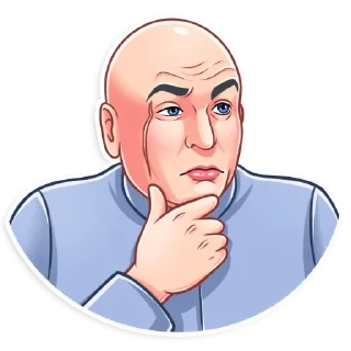 🤔-Dr. Evil, Telegram Sticker