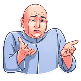 😥-Dr. Evil, Telegram Sticker
