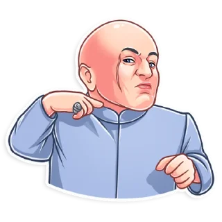 😡-Dr. Evil, Telegram Sticker