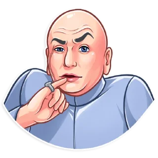 🤨-Dr. Evil, Telegram Sticker