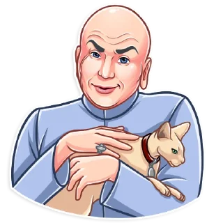 😏-Dr. Evil, Telegram Sticker