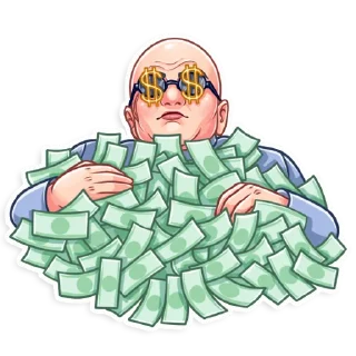 🤑-Dr. Evil, Telegram Sticker