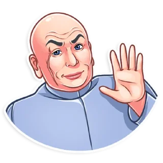 👋-Dr. Evil, Telegram Sticker