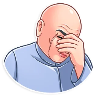 🤦‍♀️-Dr. Evil, Telegram Sticker