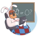 🤓-Easter Bear, Telegram Sticker