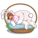 😴-Easter Bear, Telegram Sticker