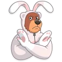 ❌-Easter Bear, Telegram Sticker
