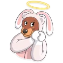 😇-Easter Bear, Telegram Sticker