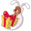 🎁-Easter Bear, Telegram Sticker
