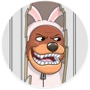 😈-Easter Bear, Telegram Sticker