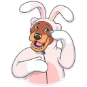 😂-Easter Bear, Telegram Sticker