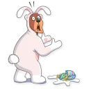 😨-Easter Bear, Telegram Sticker