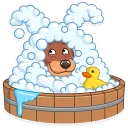 🛀-Easter Bear, Telegram Sticker