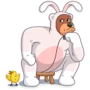 🤔-Easter Bear, Telegram Sticker