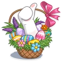 👍-Easter Bear, Telegram Sticker