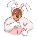⌚-Easter Bear, Telegram Sticker