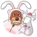 😡-Easter Bear, Telegram Sticker