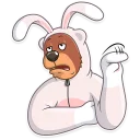 😒-Easter Bear, Telegram Sticker