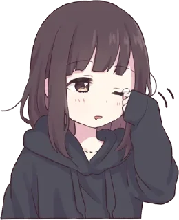 😪-Menhera chan, Telegram Sticker