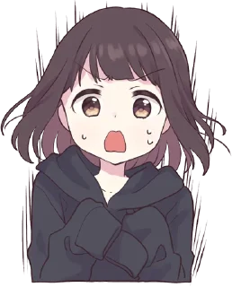 😦-Menhera chan, Telegram Sticker