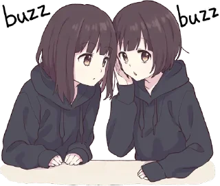 🤔-Menhera chan, Telegram Sticker