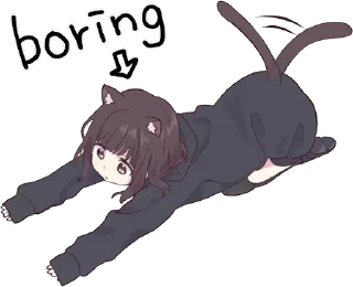 😖-Menhera chan, Telegram Sticker