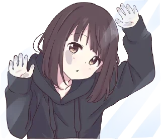 👀-Menhera chan, Telegram Sticker