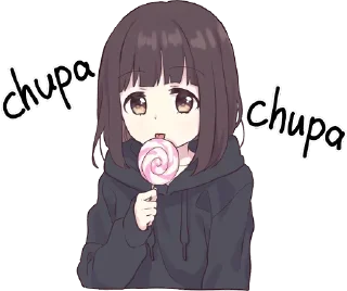 😋-Menhera chan, Telegram Sticker