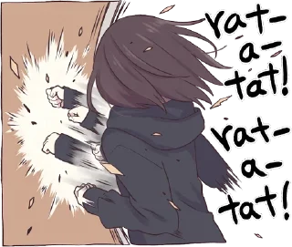 😡-Menhera chan, Telegram Sticker