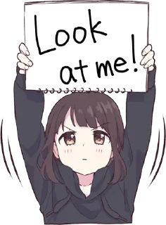 😚-Menhera chan, Telegram Sticker