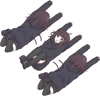 🙃-Menhera chan, Telegram Sticker