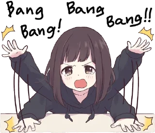 😡-Menhera chan, Telegram Sticker