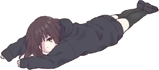 😞-Menhera chan, Telegram Sticker