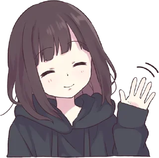 👋-Menhera chan, Telegram Sticker
