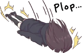 😖-Menhera chan, Telegram Sticker