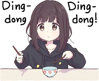 🤤-Menhera chan, Telegram Sticker