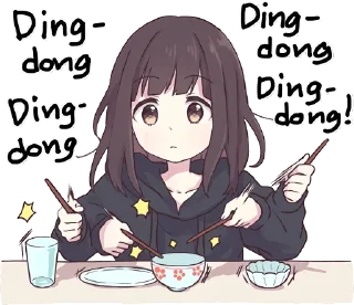 🤤-Menhera chan, Telegram Sticker