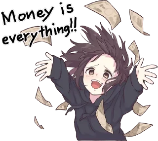 💸-Menhera chan, Telegram Sticker