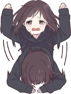 🙇‍♀️-Menhera chan, Telegram Sticker