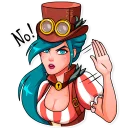 🙅-Elizabeth, Telegram Sticker